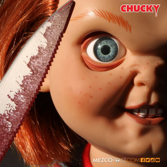 Mezco - CHUCKY - Sneering Chucky - Sound Doll 38cm