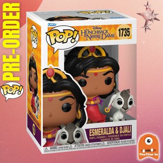 Funko POP! HUNCHBACK OF NOTRE DAME 1735 Esmeralda &amp; Djali Pre-Order