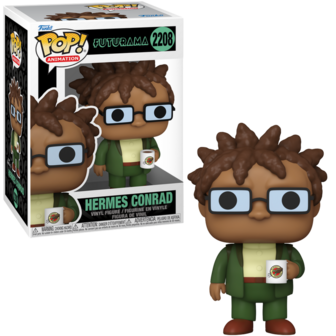 Funko POP! FUTURAMA 2208 Hermes Conrad with Mug