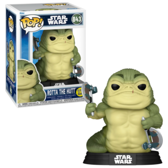 Funko POP! MANDALORIAN &amp; GROGU - POP Star Wars 843 - Rotta The Hutt GitD