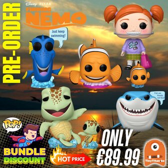 FUNKO POP! Super Discount Bundle of 5 FINDING NEMO Pre-Order