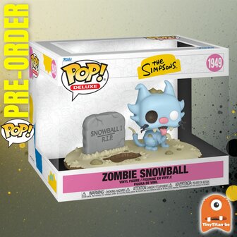 Funko POP! Super DLX THE SIMPSONS 158 Zombie Snowball Pre-Order