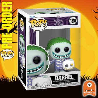 Funko POP! NIGHTMARE BEFORE CHRISTMAS 1810 Barrel Pre-Order