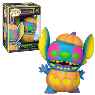 Funko POP! Disney Pumpkin Stitch BlackLight 1498 Lilo &amp; Stitch Exclusive R