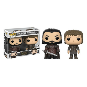 POP! Game of Thrones Jon Snow and Bran Stark (2-Pack) 