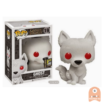 POP! Game of Thrones Ghost Flocked #19 - SDCC 2014