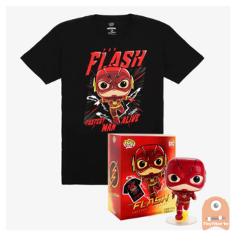 POP! Collectors Box: DC Comics The Flash Metallic POP! & T-Shirt (XL)