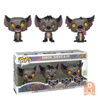 POP! Disney Banzai, Shenzi, Ed Hyenas 3-Pack ECCC LE - Lion KIng Excl.