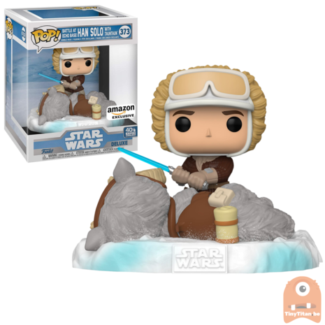 POP! Deluxe, Star Wars: Battle at Echo Base Series - 6 Inch Han Solo w/ TaunTaun #373 Exclusive