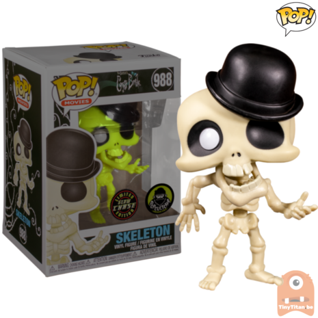 POP! Movies Skeleton GITD Chase #988 Corpse Bride Exclusive