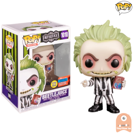 POP! Movies Beetlejuice w/ handbook GITD #1010 NYCC Exclusive