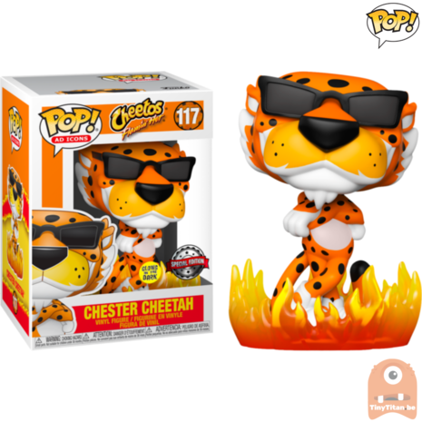 POP! Ad Icons Flaming Hot Chester Cheetah GITD #117 Cheetos Exclusive