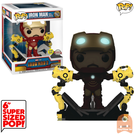 POP! Marvel Iron Man Mark IV w/ Gantry GITD 6 INCH #905 Iron Man 2 Exclusive