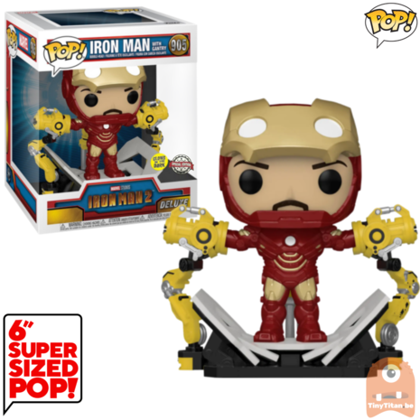 POP! Marvel Iron Man Mark IV w/ Gantry GITD 6 INCH #905 Iron Man 2 Exclusive