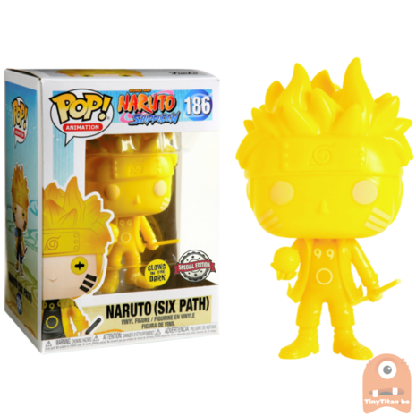 POP! Animation Naruto Six Path Yellow GITD 186 Naruto Exclusive 