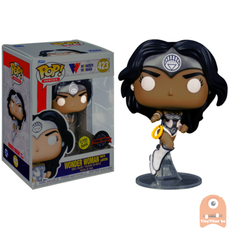 POP! Heroes Wonder Woman White Lantern GITD 423 Exclusive 