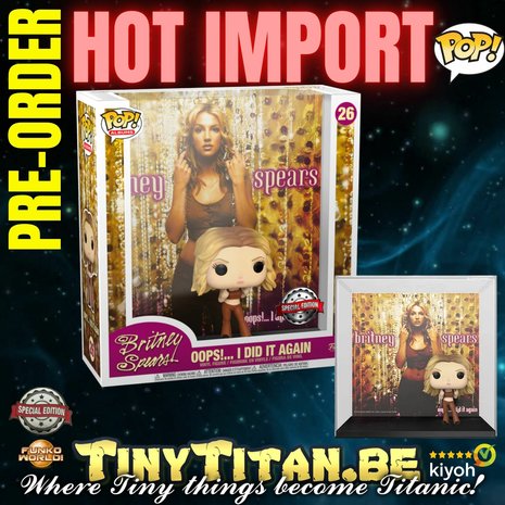Funko POP! Rock Albums: Britney Spears - Ooops I did it Again /w Case Exclusive Pre-order