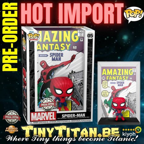 Funko POP! Comic Cover: Spider-Man - Amazing Fantasy Marvel Exclusive Pre-order
