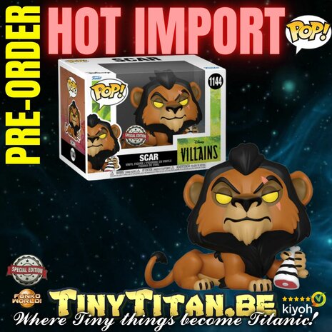 Funko POP! Scar w/ Meat - Disney lion King Exclusive Pre-order