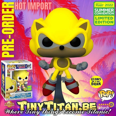 Funko POP! Games Sonic First appearance GITD SDCC 2022 Exclusive LE - Pre-order
