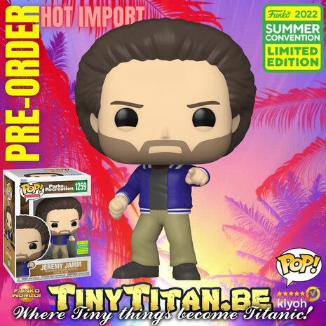 Funko POP! TV Jeremy Jamm - Parks and Recreation SDCC 2022 Exclusive LE - Pre-order