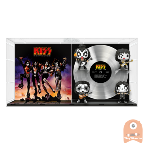 POP! Rock Albums Deluxe: Kiss 4-Pack Destroyer GITD 22 Exclusive 
