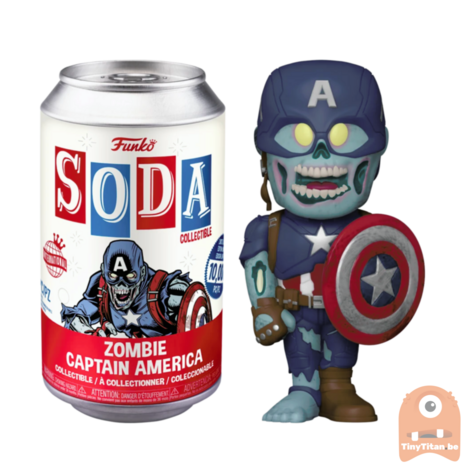 Vinyl Soda Figure Zombie  Captain America LE 10000 Pcs