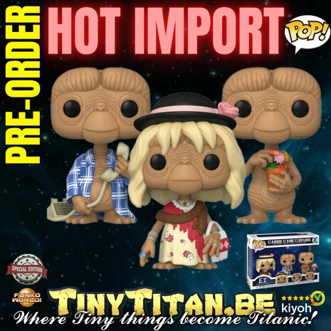 Funko POP E.T. 3-pack Exclusive Pre-order