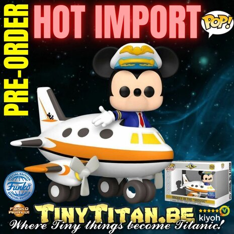 Funko POP! RIDE DISNEY Mickey w/ Plane SD23 Expo Exclusive LE - Pre-order