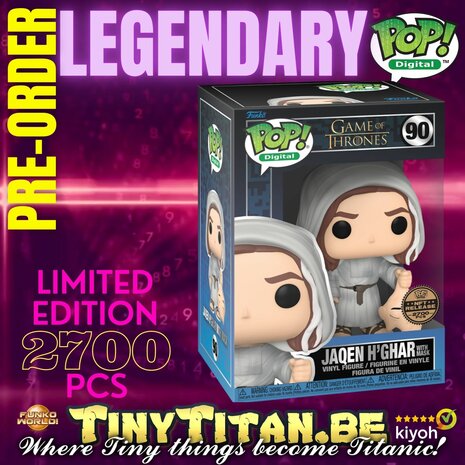 Digital POP! Jaqen H'ghar with Mask 90 Legendary Game of Thrones Exclusive Pre-order