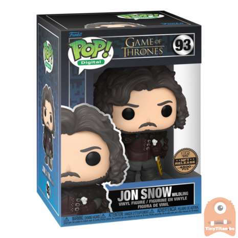 Digital POP! Jon Snow Wildling 93 Royalty Game of Thrones Exclusive Pre-order