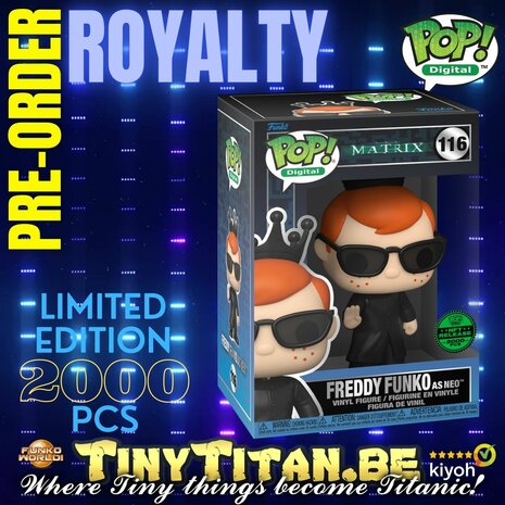 Digital POP! Freddy Funko as Neo Royalty The Matrix Exclusive Pre-order