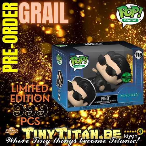 Digital POP! Neo Dodging Bullets Grail The Matrix Exclusive Pre-order