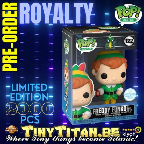 Digital POP! Freddy Funko as Buddy the Elf Royalty Elf Exclusive Pre-order