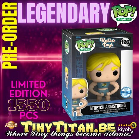 Digital POP! Stretch Armstrong Legendary Retro Toys Exclusive Pre-order