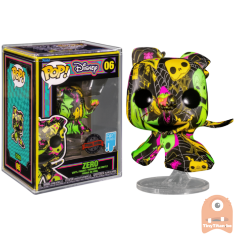 POP! Disney Artist Series Zero w/ Case Black Light 6 The Nightmare Before Christmas Exclusive