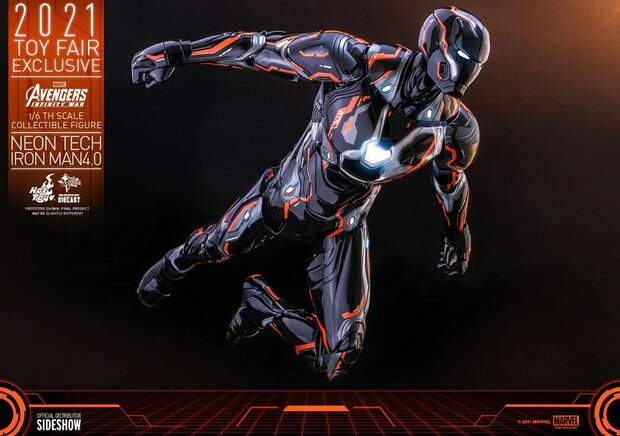 Hot Toys iron Man Neon Tech 4.0 2021 Toy Fair Exclusive 32CM