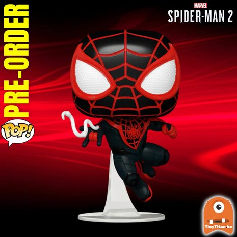 Funko POP!  Miles Morales Upgraded Suit 970 Spider-man 2 Games Pre-Order