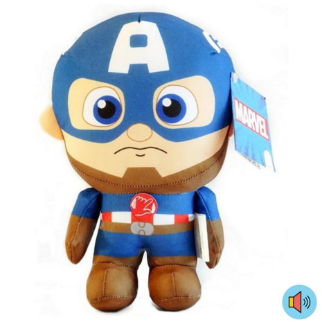 MARVEL LIL BODZ PLUSH TOY: CAP A 28 CM