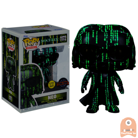 Funko POP! Movies Neo Coded GITD 1172 The Matrix 4 Exclusive