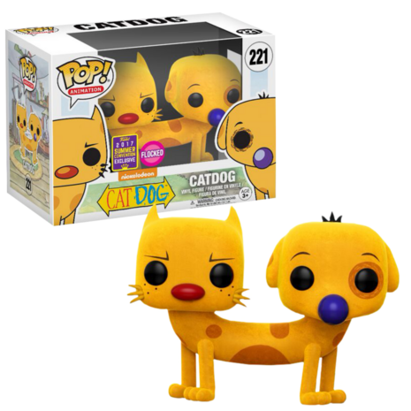 Funko POP! Catdog Flocked 221 SDCC 2017 Exclusive Vaulted 9.5/10