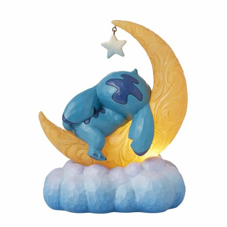 Disney Traditions Sweet Dreams (Stitch & Scrump on Light-up Moon Figurine)