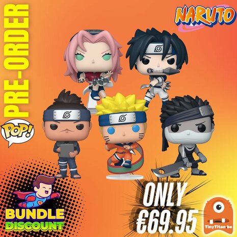 FUNKO POP! SUPER DISCOUNT BUNDLE OF 5 - NARUTO CLASSIC Pre-Order