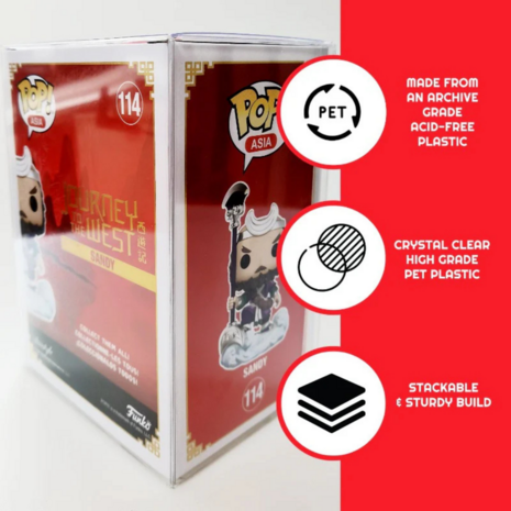 10 PREMIUM Funko Pop Plastic Protector for 4 Inch 0.50MM