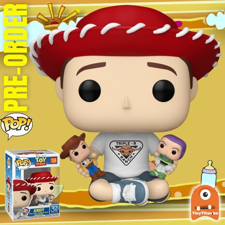 FUNKO POP! Andy 1596 Toy Story 30TH Disney Pre-Order