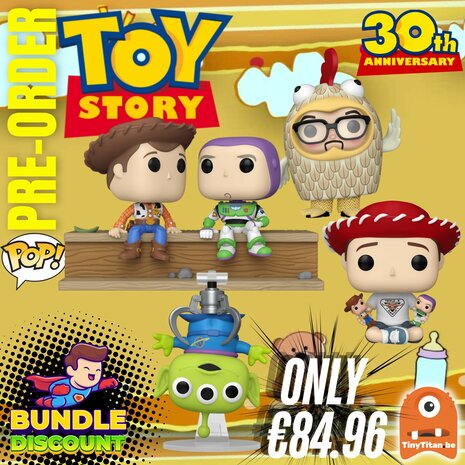 FUNKO POP! Super Discount Bundle of 4 Toy Story 30TH Disney Pre-Order
