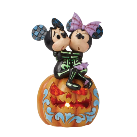 Disney Traditions Spine-tingling Sweethearts (Mickey & Minnie LED Pumpkin) 6016596