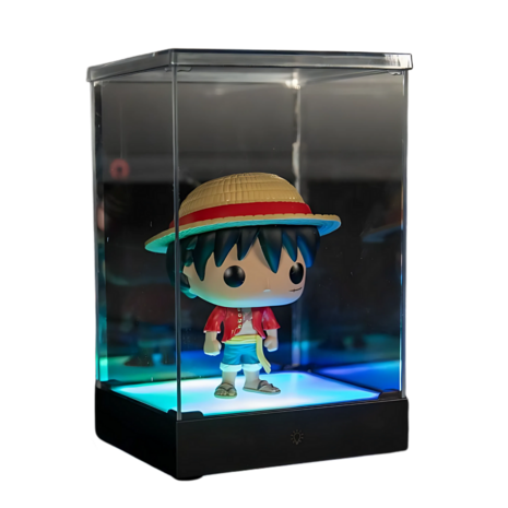LED DISPLAY BOX - Acrylic Lighting Display Case - 8 Lighting Modes