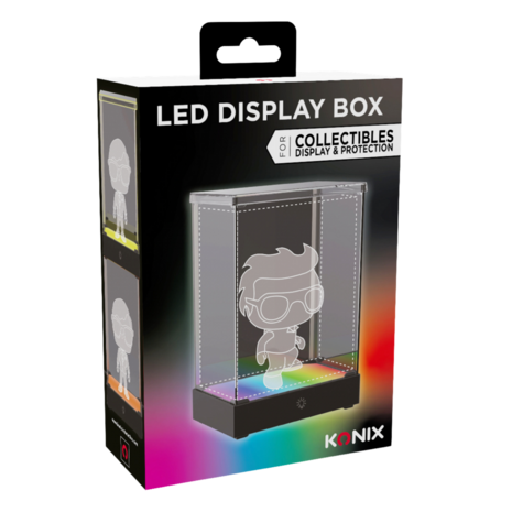 LED DISPLAY BOX - Acrylic Lighting Display Case - 8 Lighting Modes