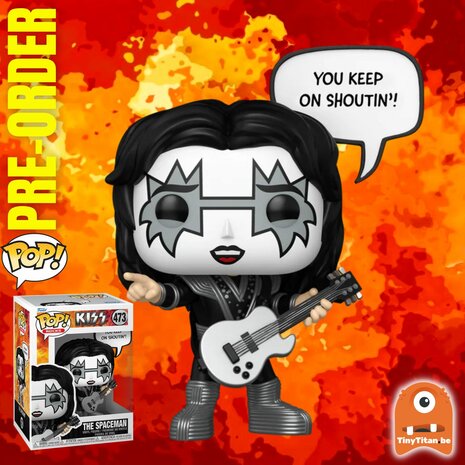 FUNKO POP! THE SPACEMAN (R&R ALL NIGHT) 473 KISS Pre-Order